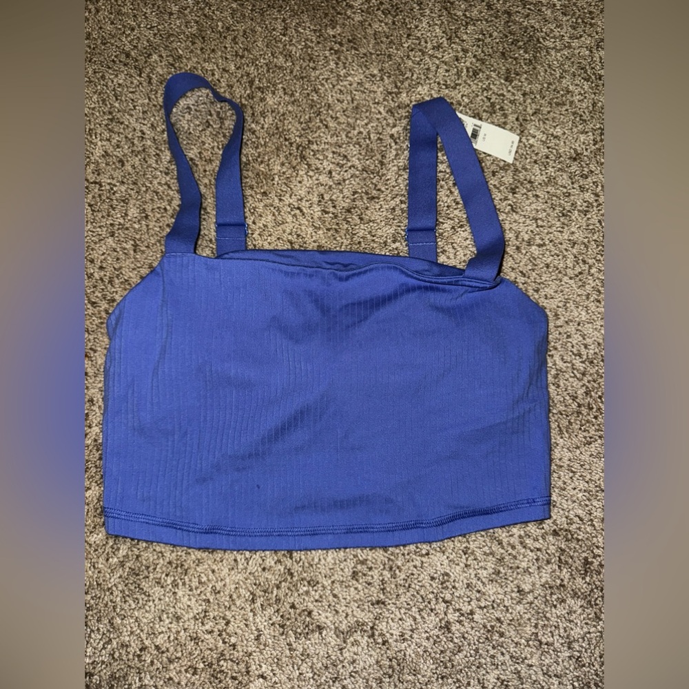 aerie offline real me periwinkle crop tank